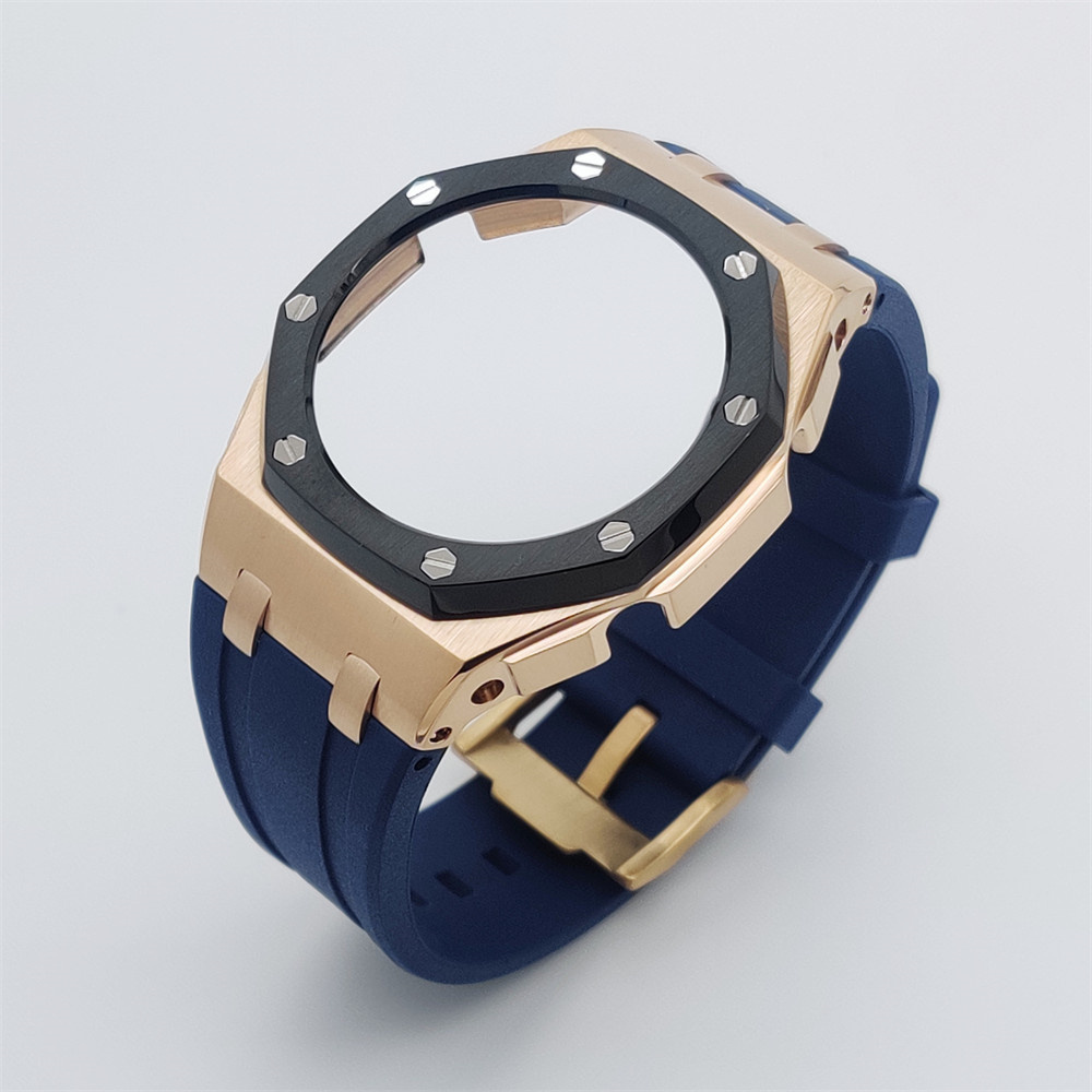 GA2100 Casioak Offshore Curve Style Rose gold Black