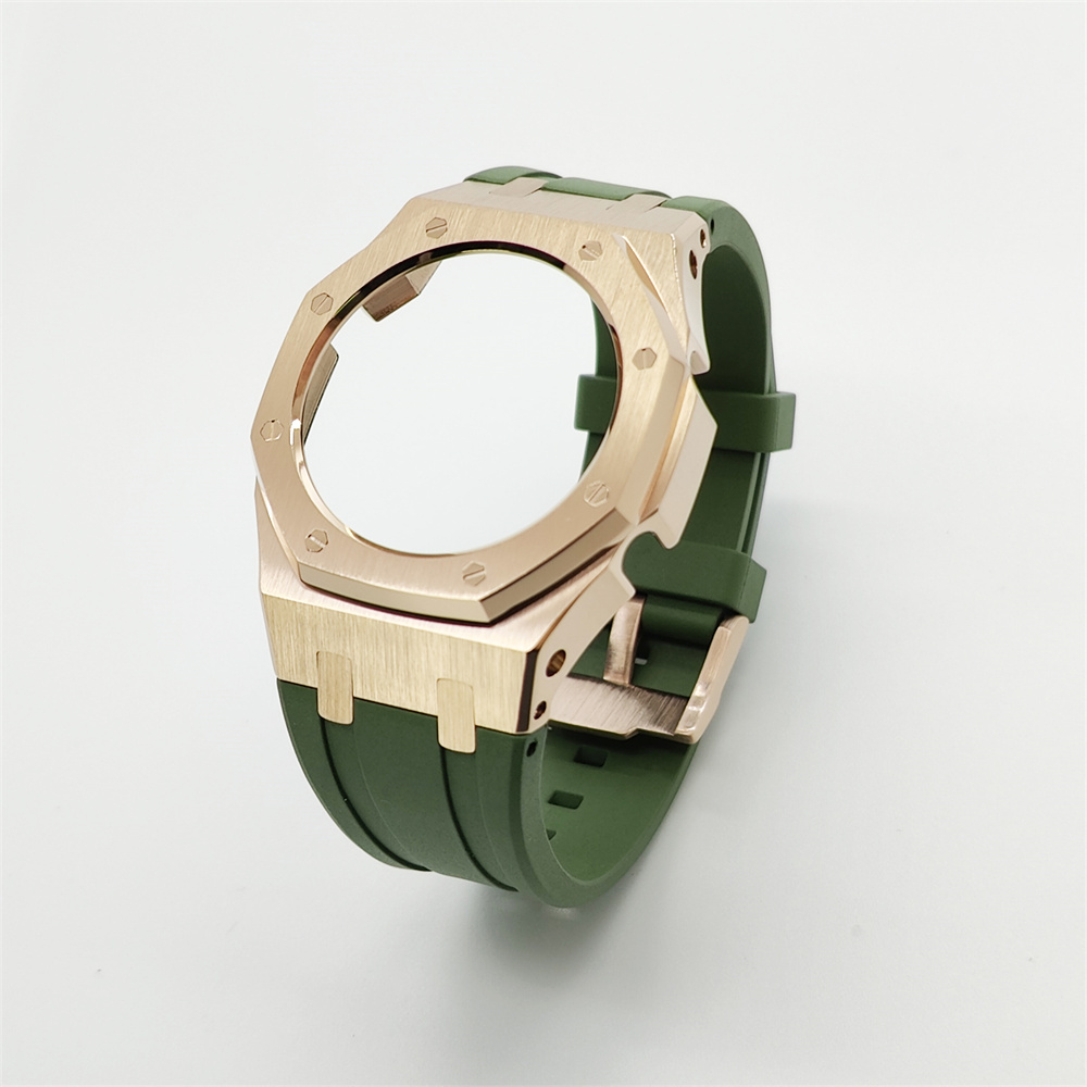 GMAS2100 Casioak Rubber Strap Set Rose gold