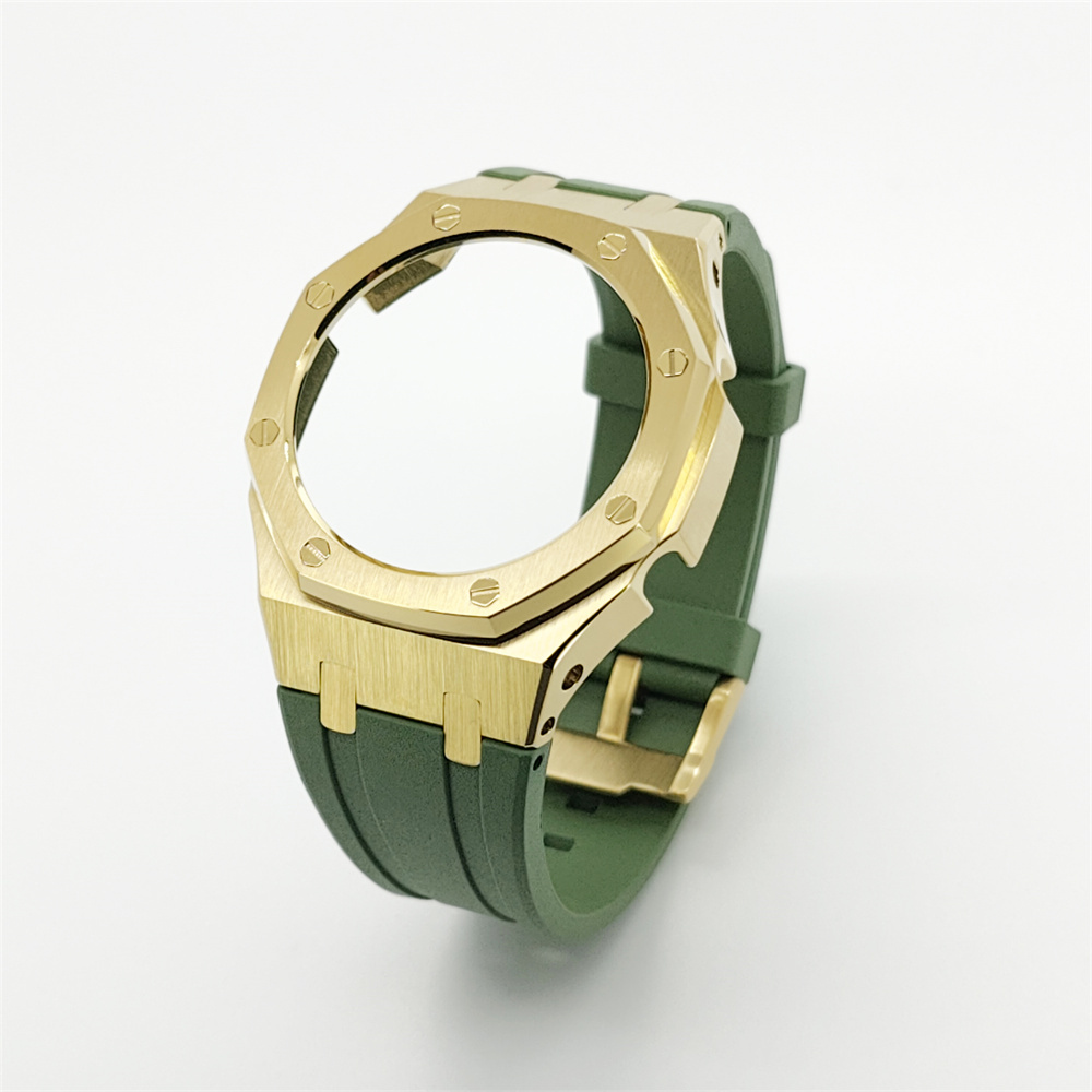 GA2100 Casioak Rubber Strap Set Rose gold Golden