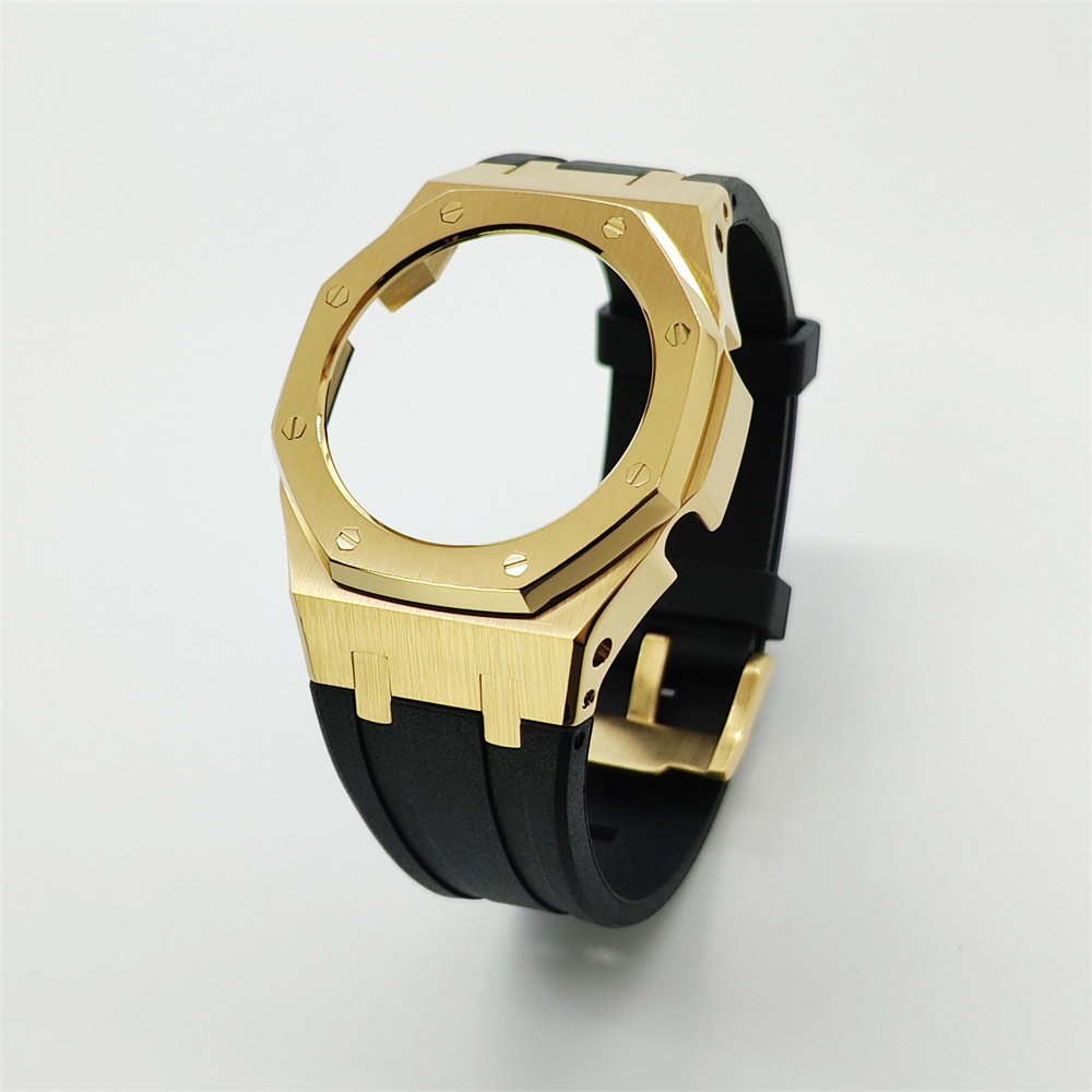 GMAS2100 Casioak Rubber Strap Set Golden