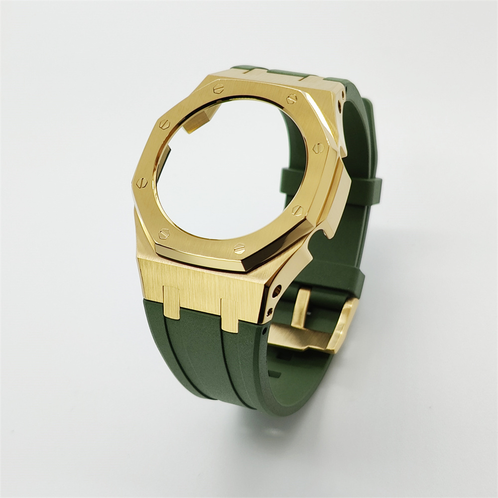 GMAS2100 Casioak Rubber Strap Set Golden