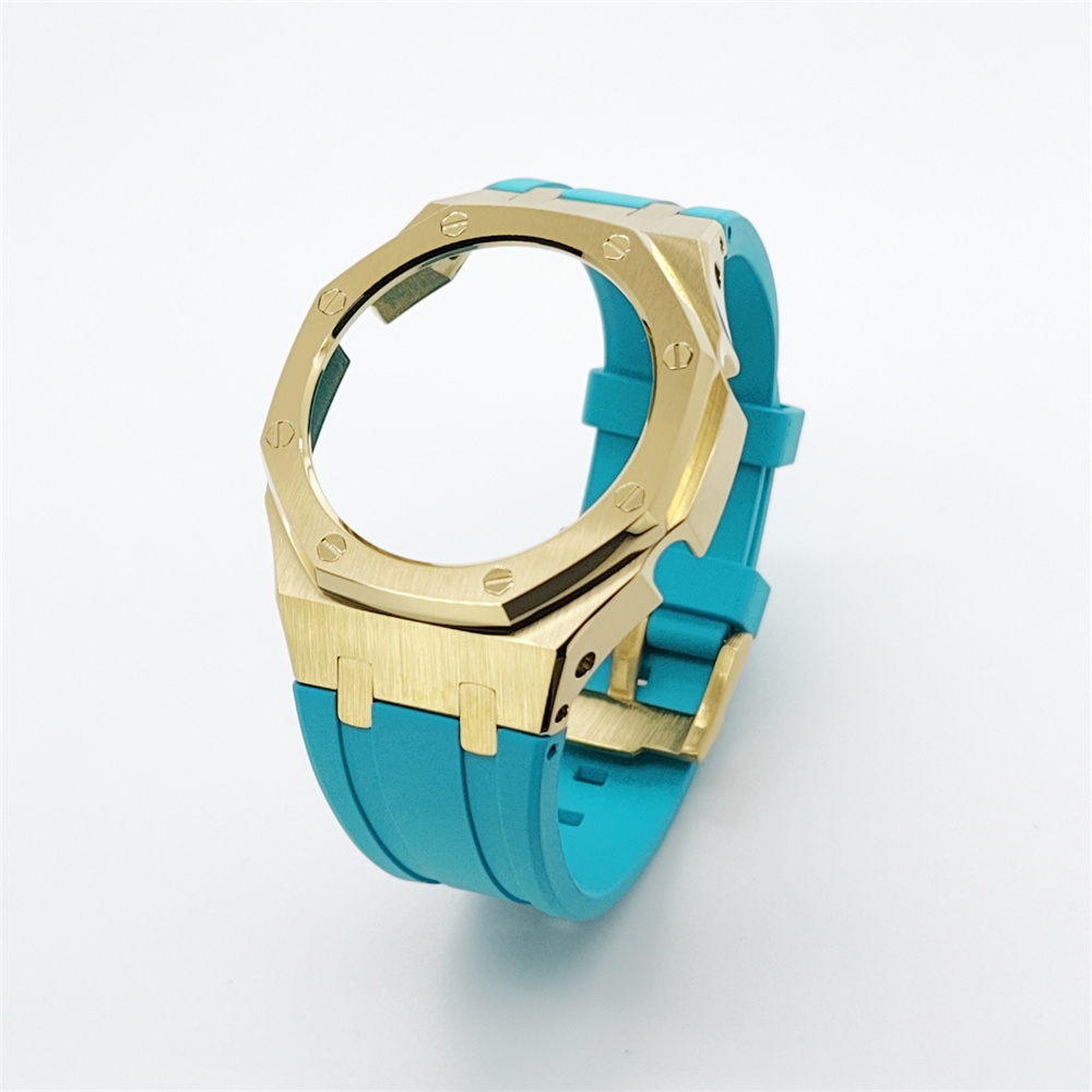 GA2100 Casioak Rubber Strap Set Rose gold Golden