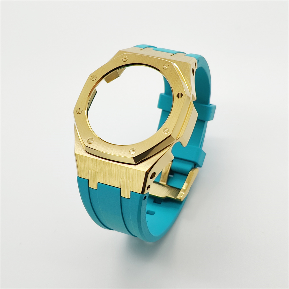 GMAS2100 Casioak Rubber Strap Set Golden