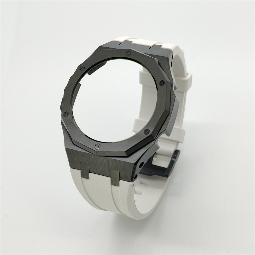 GA2100 12-point Metal Watch Case Rubber Strap Set Bezel with Screws