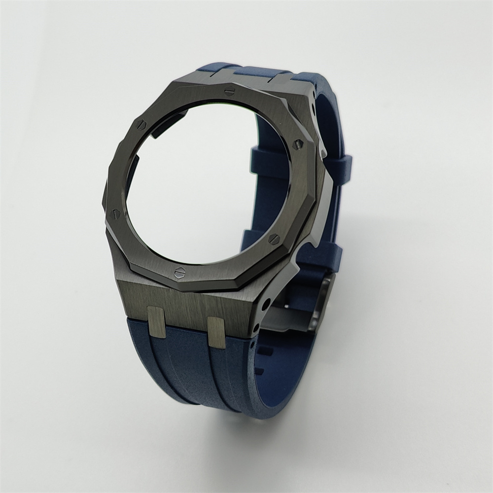 GA2100 12-point Metal Watch Case Rubber Strap Set Bezel with Screws