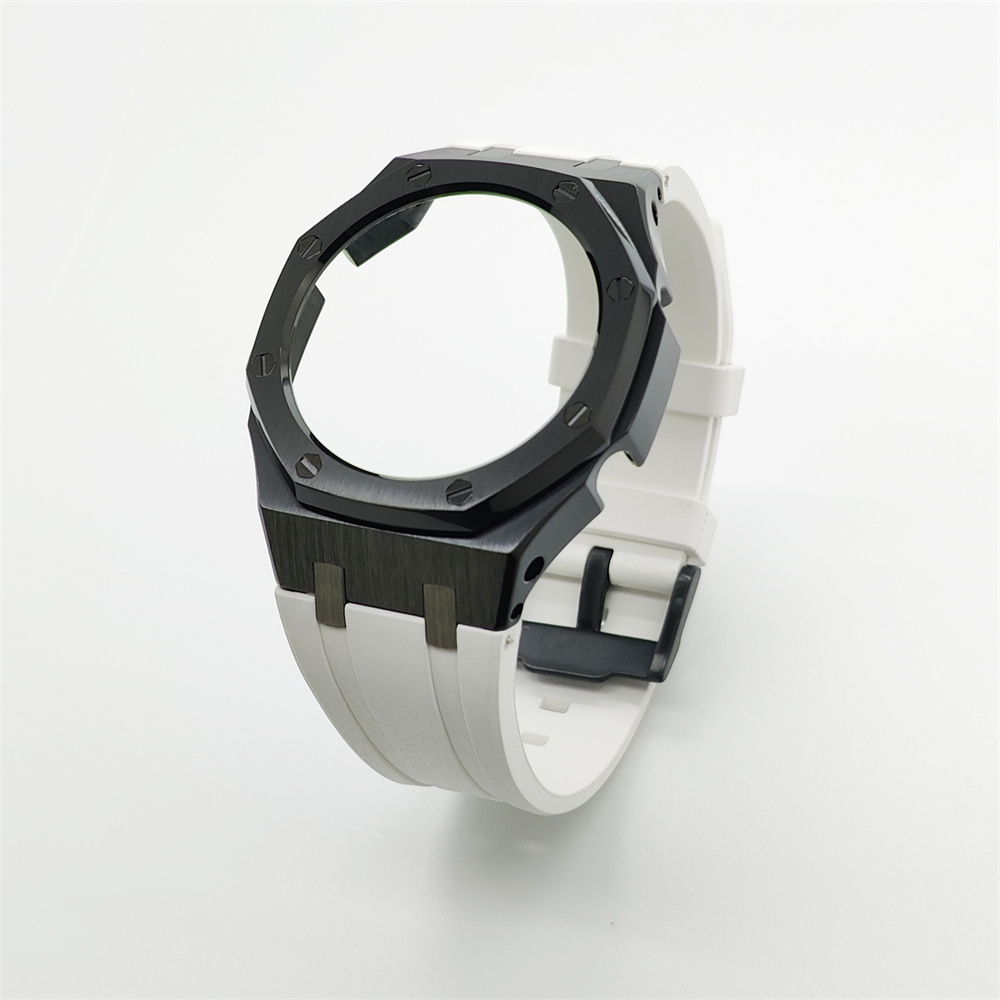 GA2100 Casioak Rubber Strap Set Black