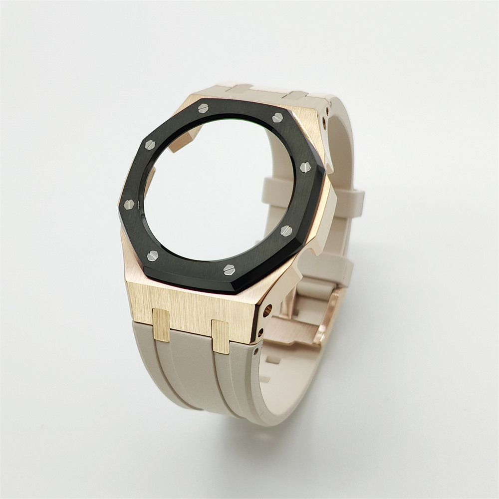 GMAS2100 Casioak 3rd Generation Rubber Strap Set Rose gold