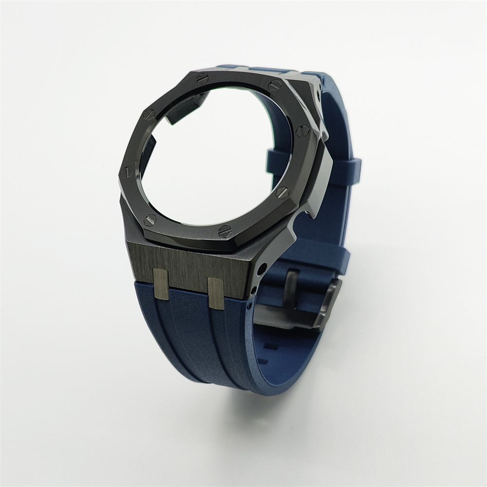 GA2100 Casioak Rubber Strap Set Black