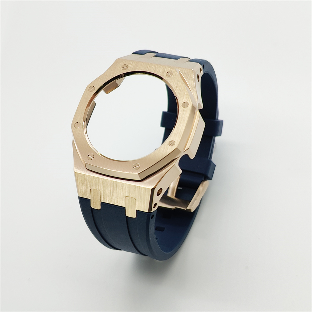 GMAS2100 Casioak Rubber Strap Set Rose gold