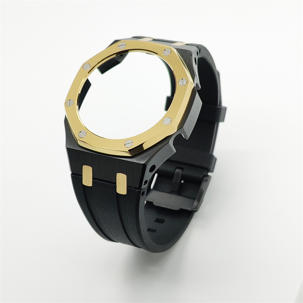GA2100 Casioak Rubber Strap Set Black