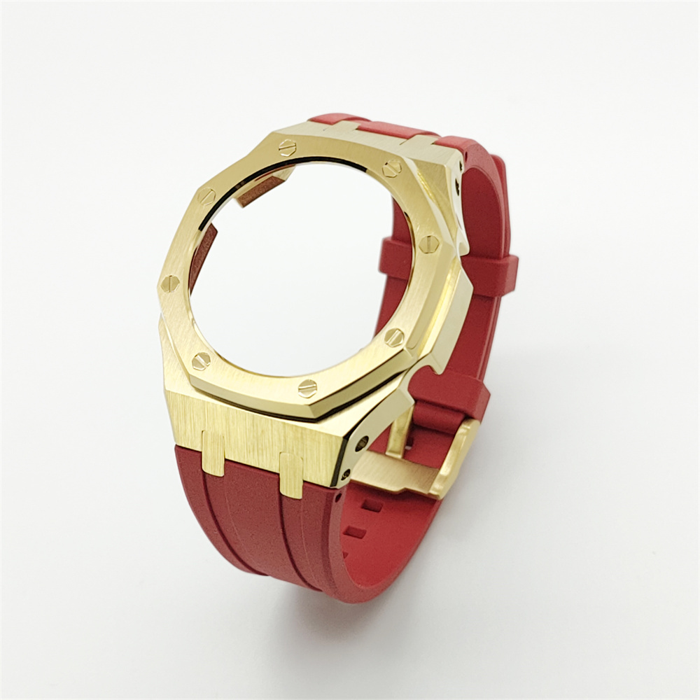 GA2100 Casioak Rubber Strap Set Rose gold Golden