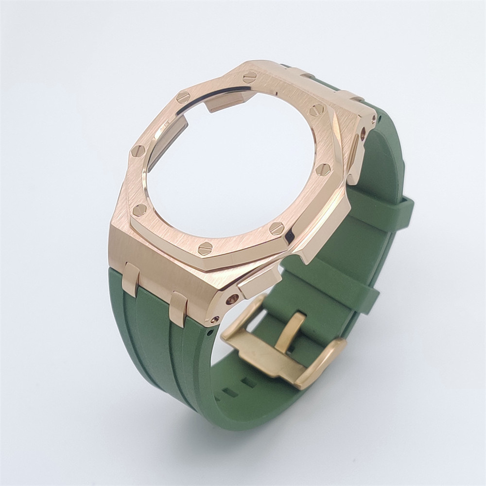 GA2100 Casioak Offshore Curve Style Rose gold