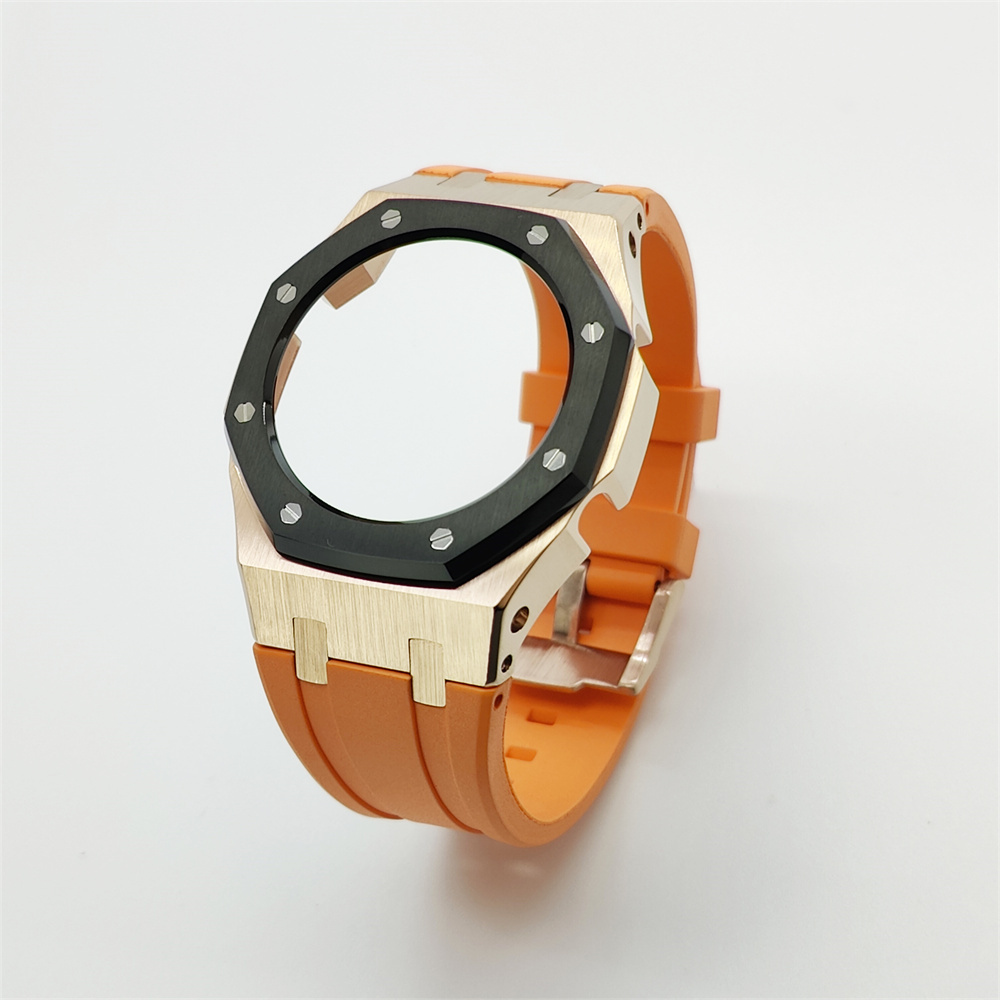 GMAS2100 Casioak Rubber Strap Set Rose gold