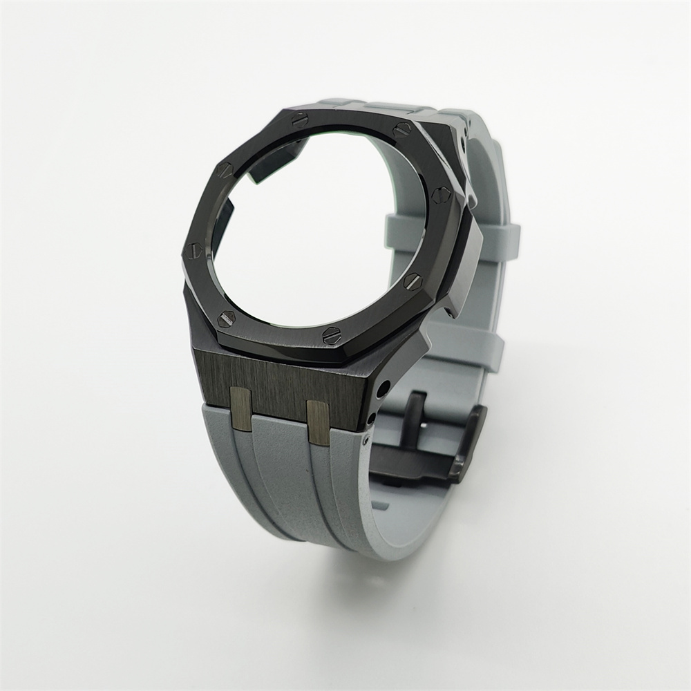 GA2100 Casioak Rubber Strap Set Black