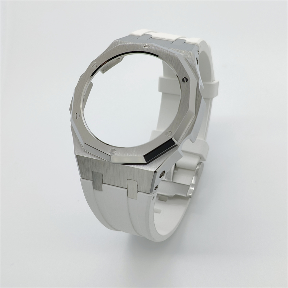 GA2100 12-point Metal Watch Case Rubber Strap Set Bezel with Screws