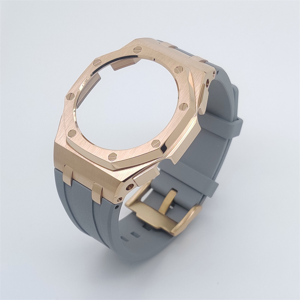 GA2100 Casioak Offshore Curve Style Rose gold
