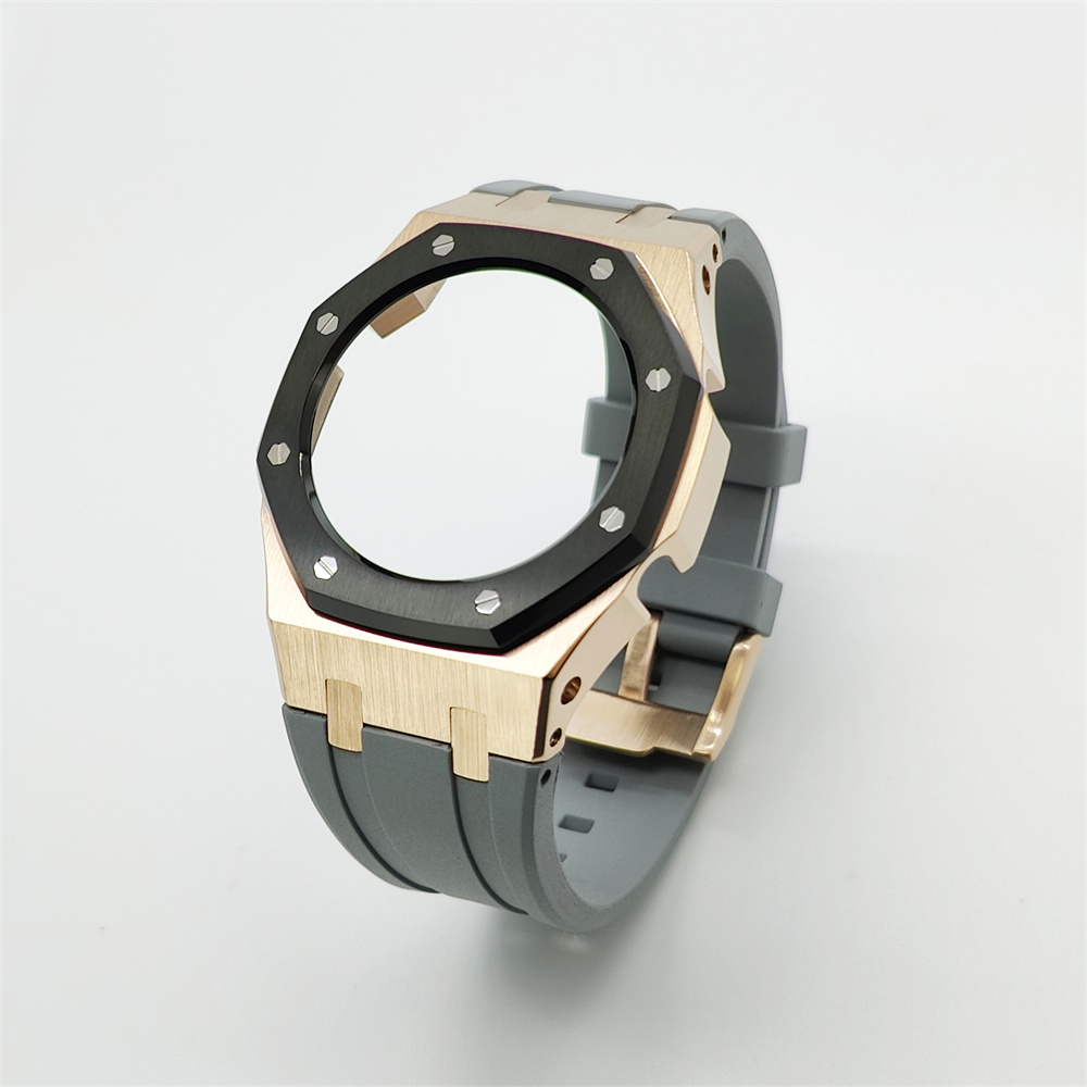 GMAS2100 Casioak 3rd Generation Rubber Strap Set Rose gold