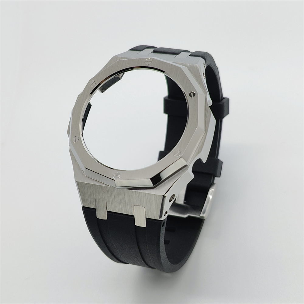 GA2100 12-point Metal Watch Case Rubber Strap Set Bezel with Screws