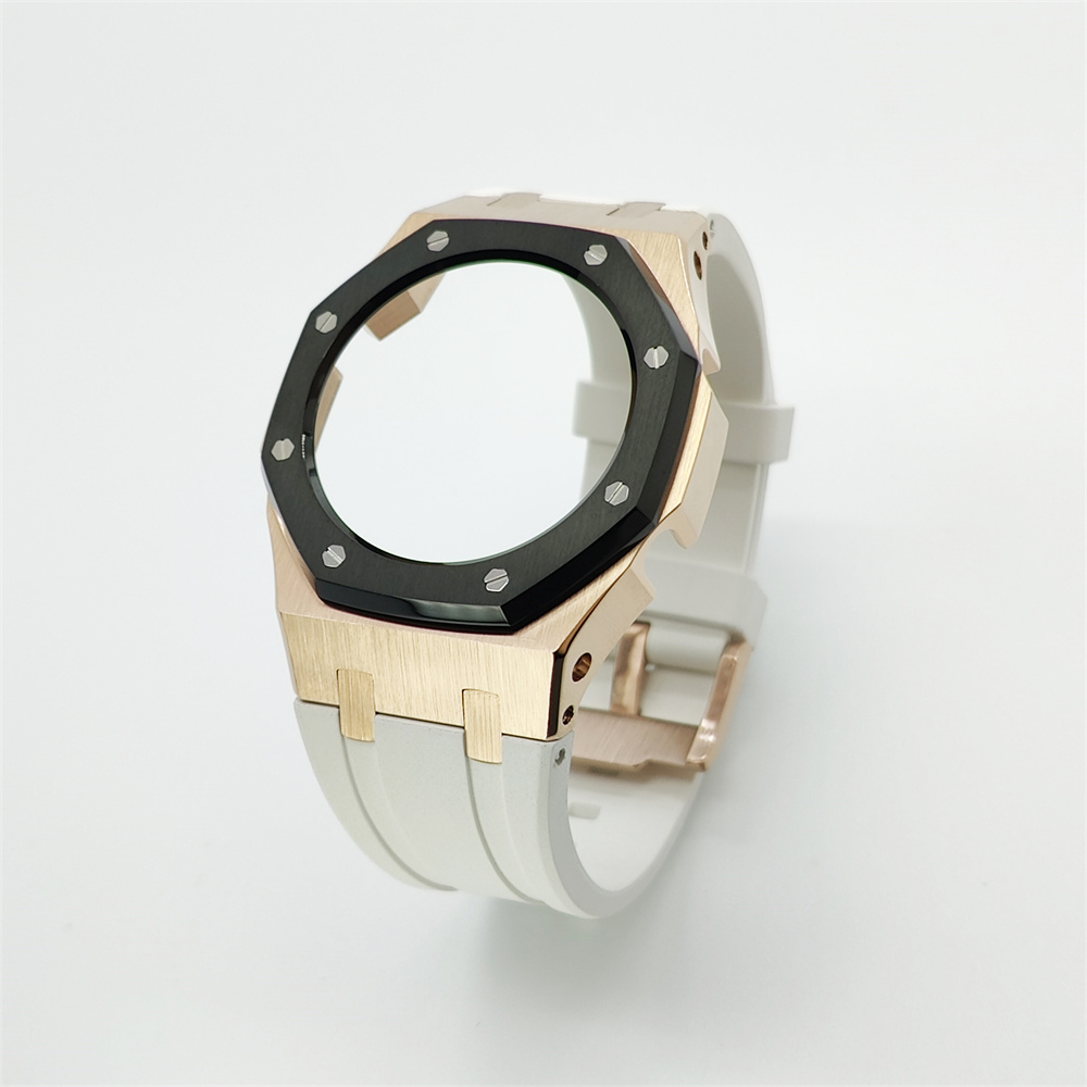 GMAS2100 Casioak Rubber Strap Set Rose gold