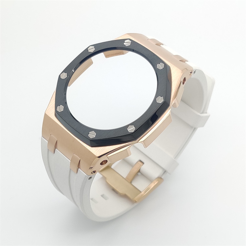 GA2100 Casioak Offshore Curve Style Rose gold Black