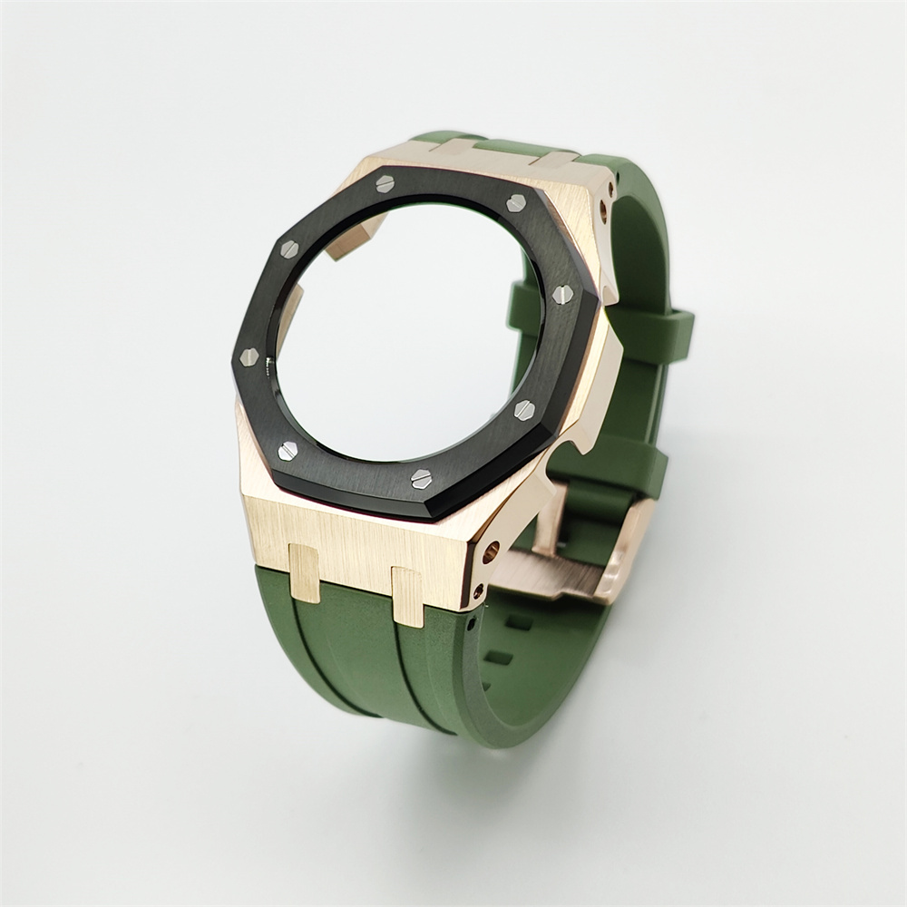 GMAS2100 Casioak Rubber Strap Set Rose gold