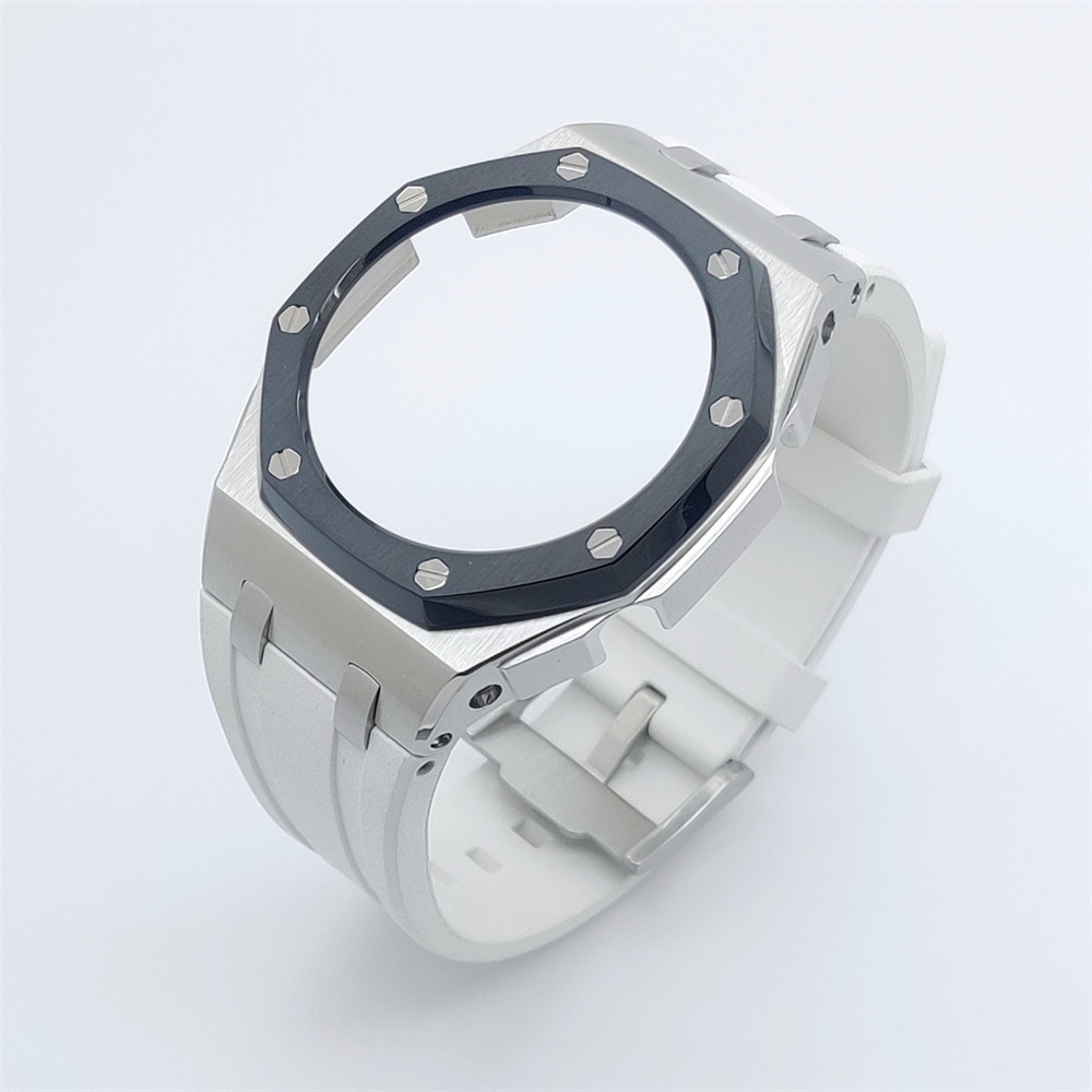 GA2100 Casioak Offshore Curve Style Silver Black