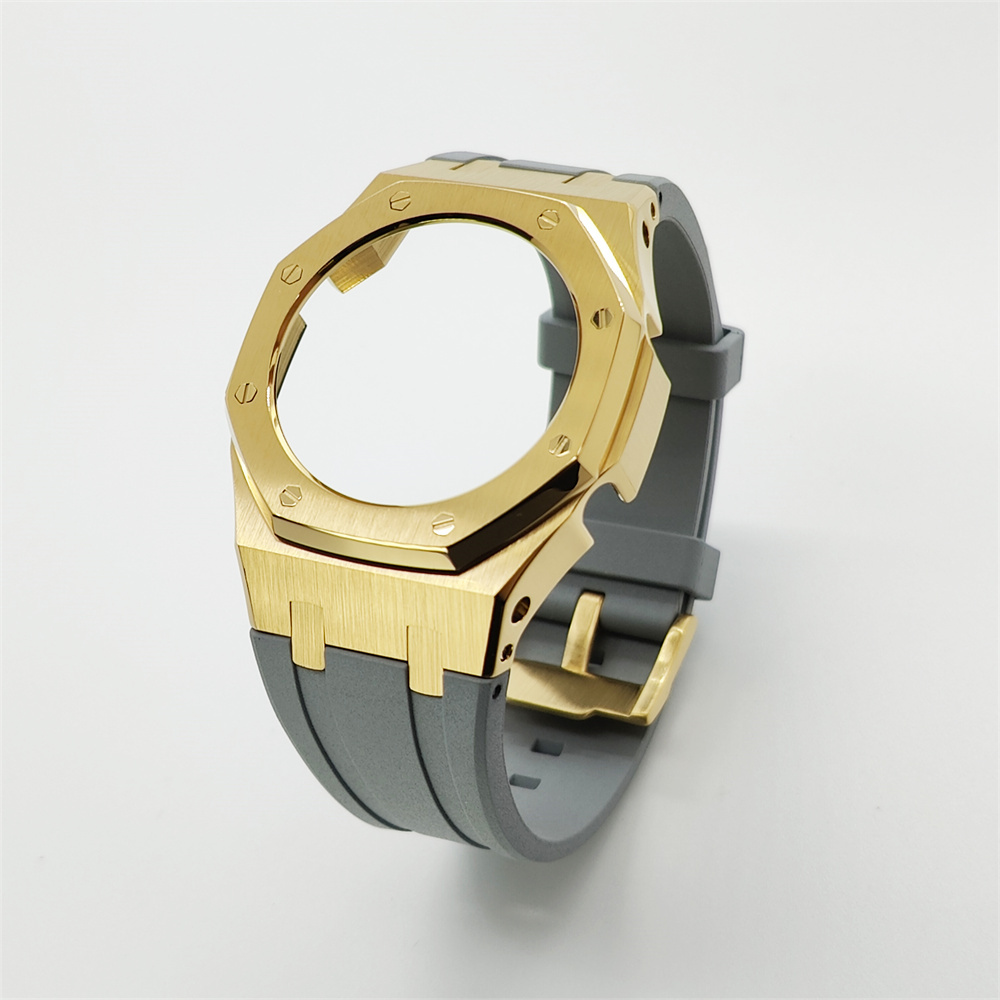 GMAS2100 Casioak Rubber Strap Set Golden