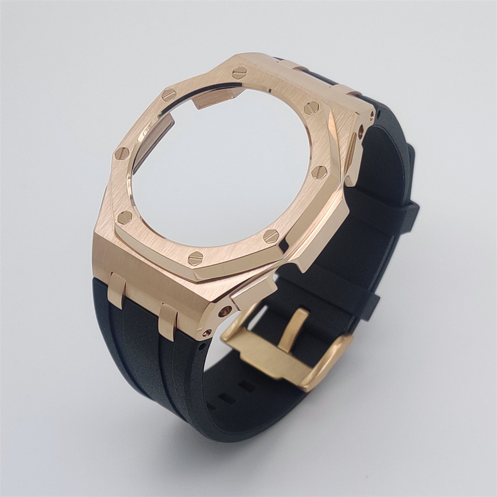 GA2100 Casioak Offshore Curve Style Rose gold