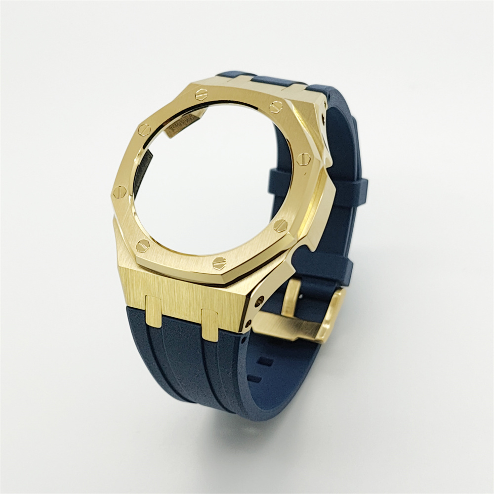 GA2100 Casioak Rubber Strap Set Rose gold Golden