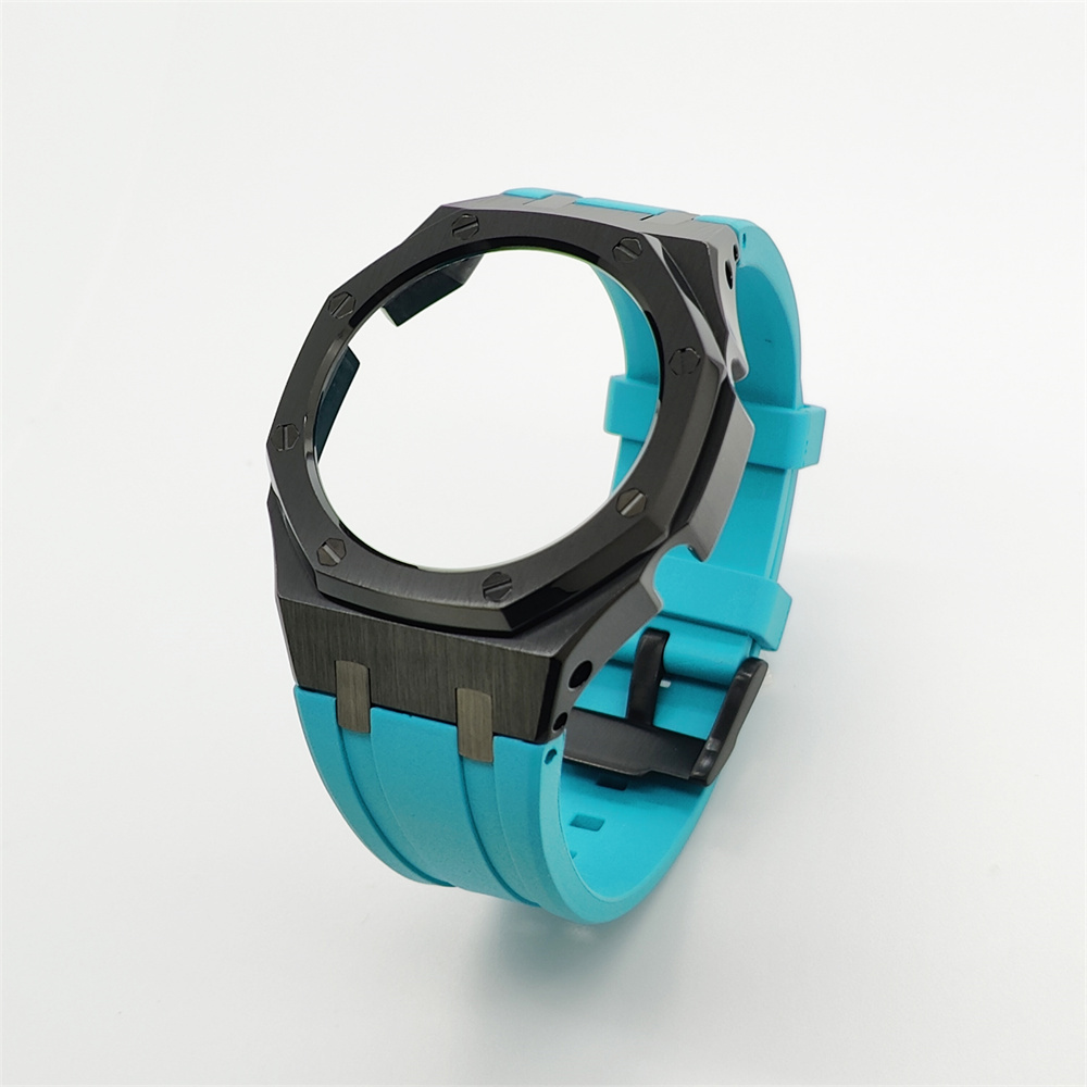 GA2100 Casioak Rubber Strap Set Black