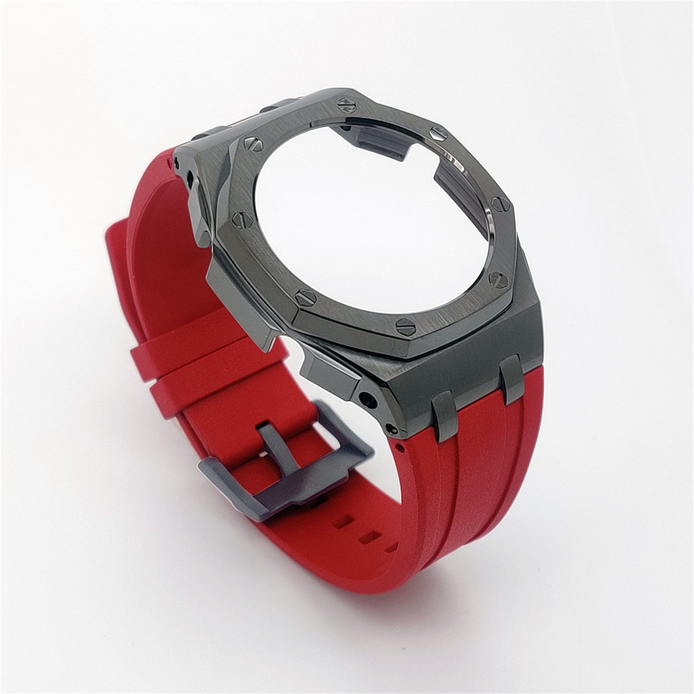 GM2100 Casioak Offshore Curve Style Fluorocarbon Strap Gun Grey