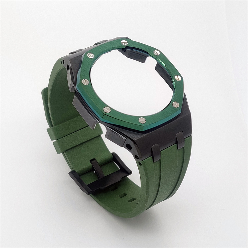 GM2100 Casioak Offshore Curve Style Fluorocarbon Strap Black