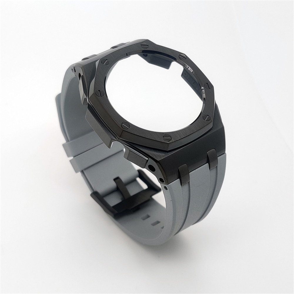 GM2100 Casioak Offshore Curve Style Fluorocarbon Strap Black