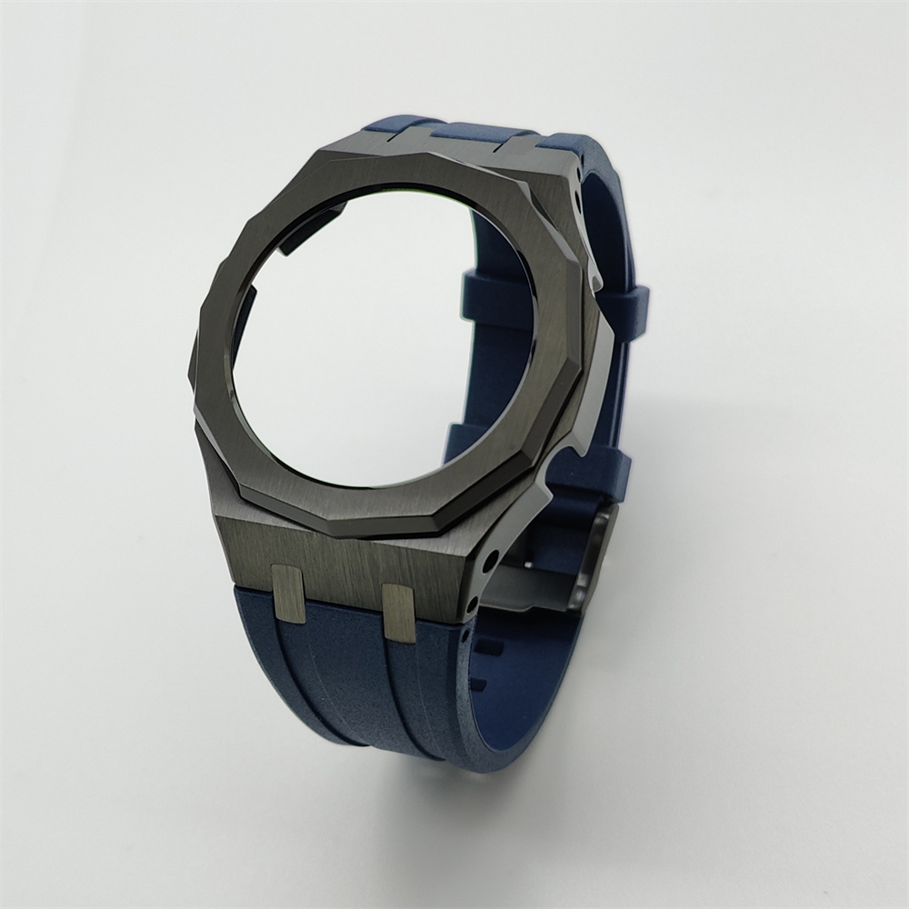 GA2100 12-point Metal Watch Case Rubber Strap Set Bezel without Screws