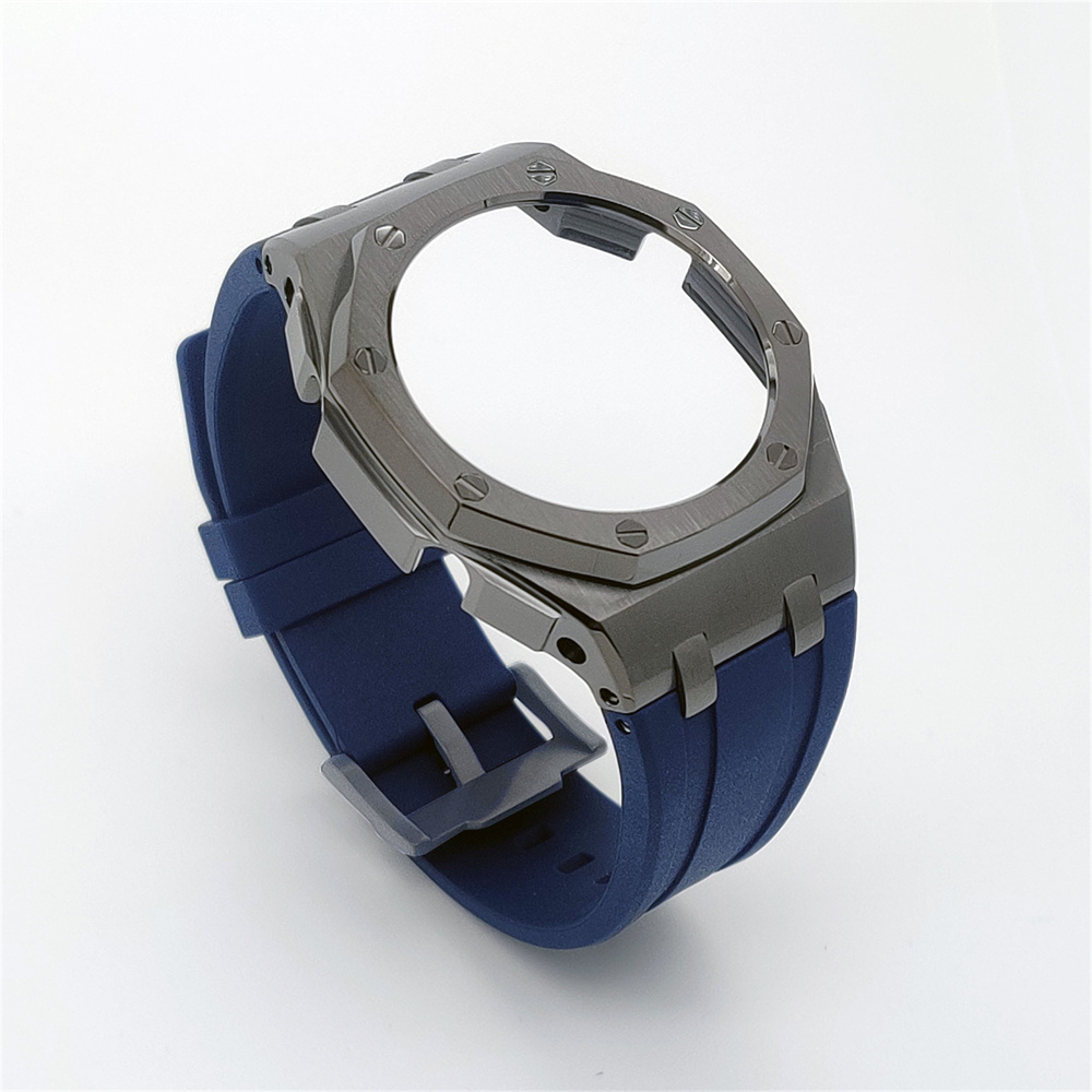 GM2100 Casioak Offshore Curve Style Fluorocarbon Strap Gun Grey