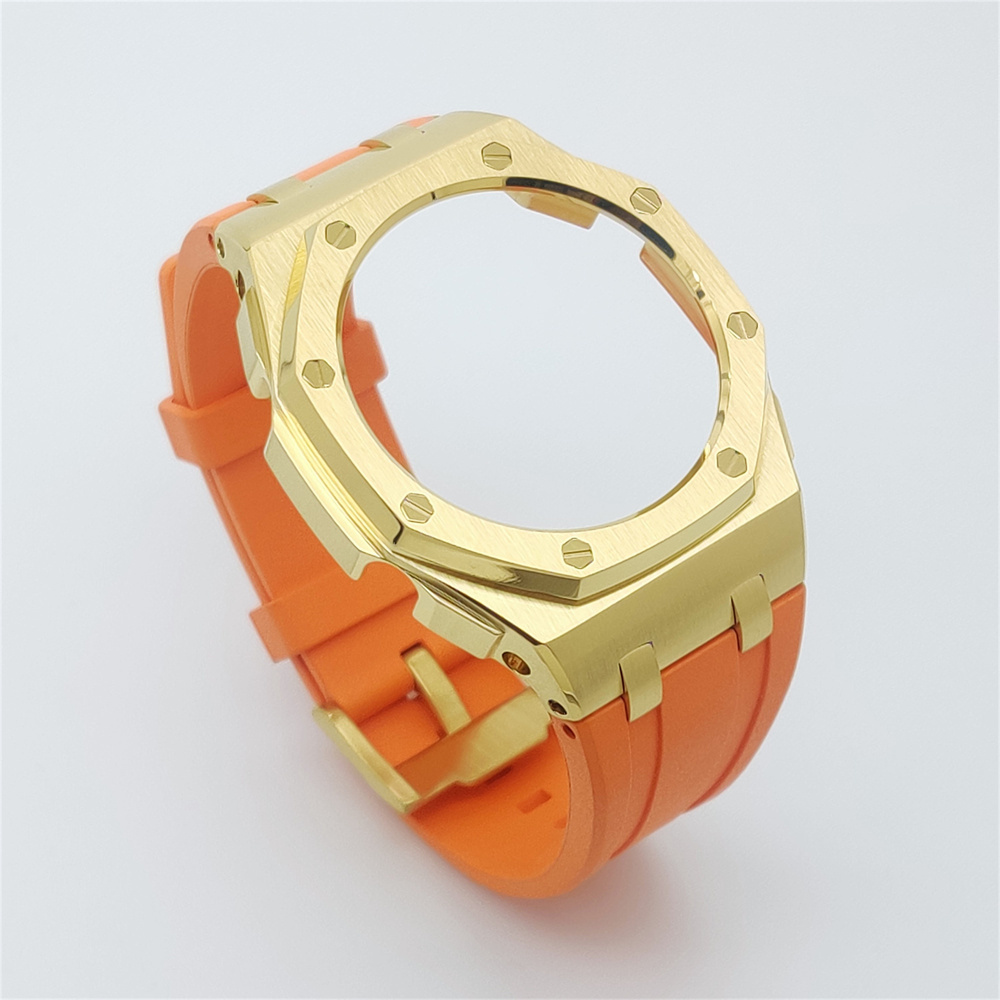 GM2100 Casioak Offshore Curve Style Fluorocarbon Strap Golden