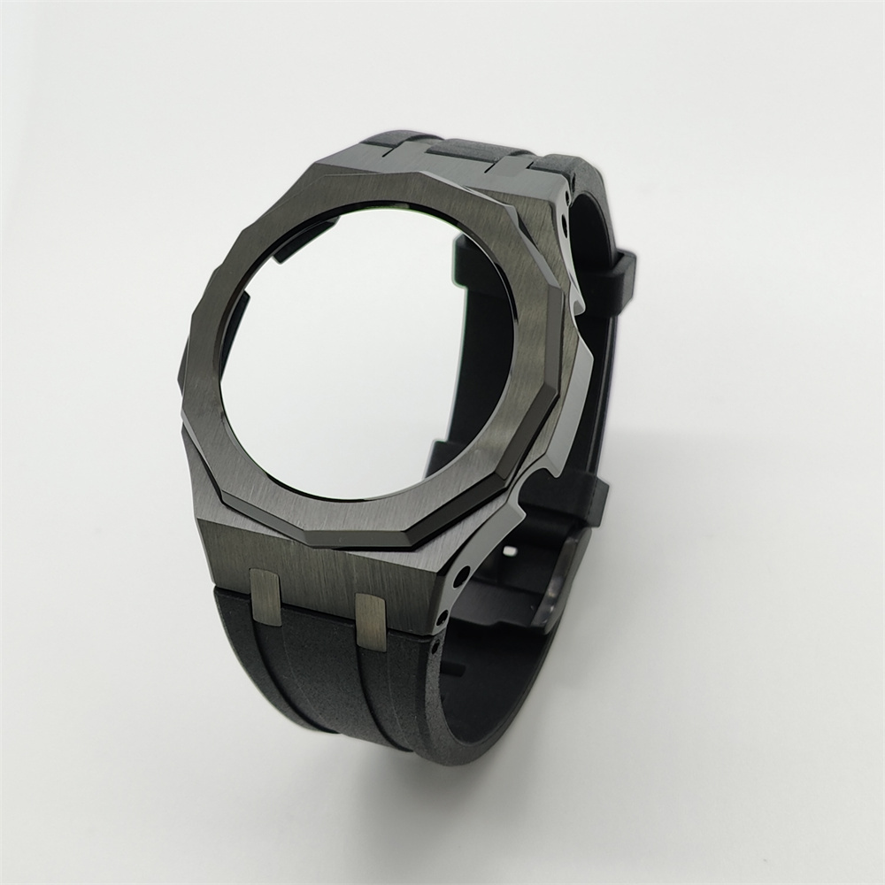 GA2100 12-point Metal Watch Case Rubber Strap Set Bezel without Screws