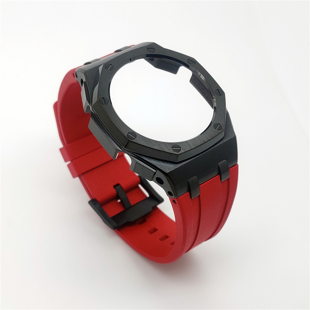 GM2100 Casioak Offshore Curve Style Fluorocarbon Strap Black