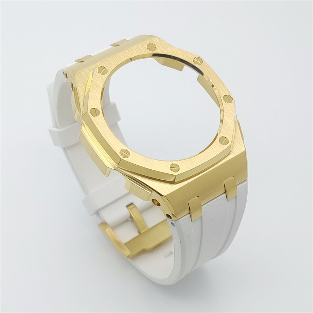 GM2100 Casioak Offshore Curve Style Fluorocarbon Strap Golden