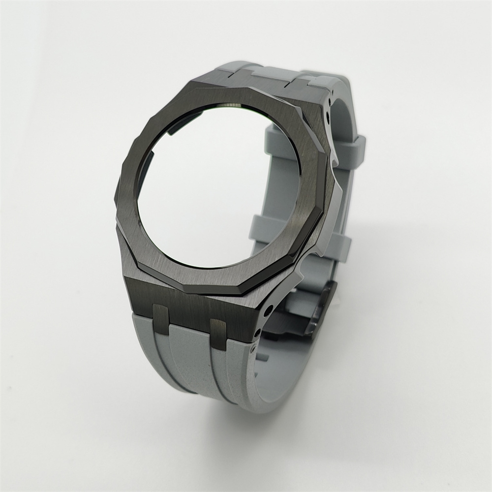 GA2100 12-point Metal Watch Case Rubber Strap Set Bezel without Screws