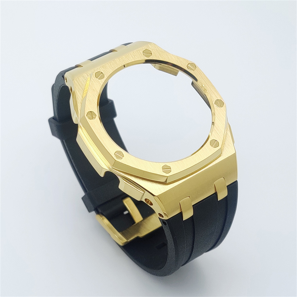 GM2100 Casioak Offshore Curve Style Fluorocarbon Strap Golden