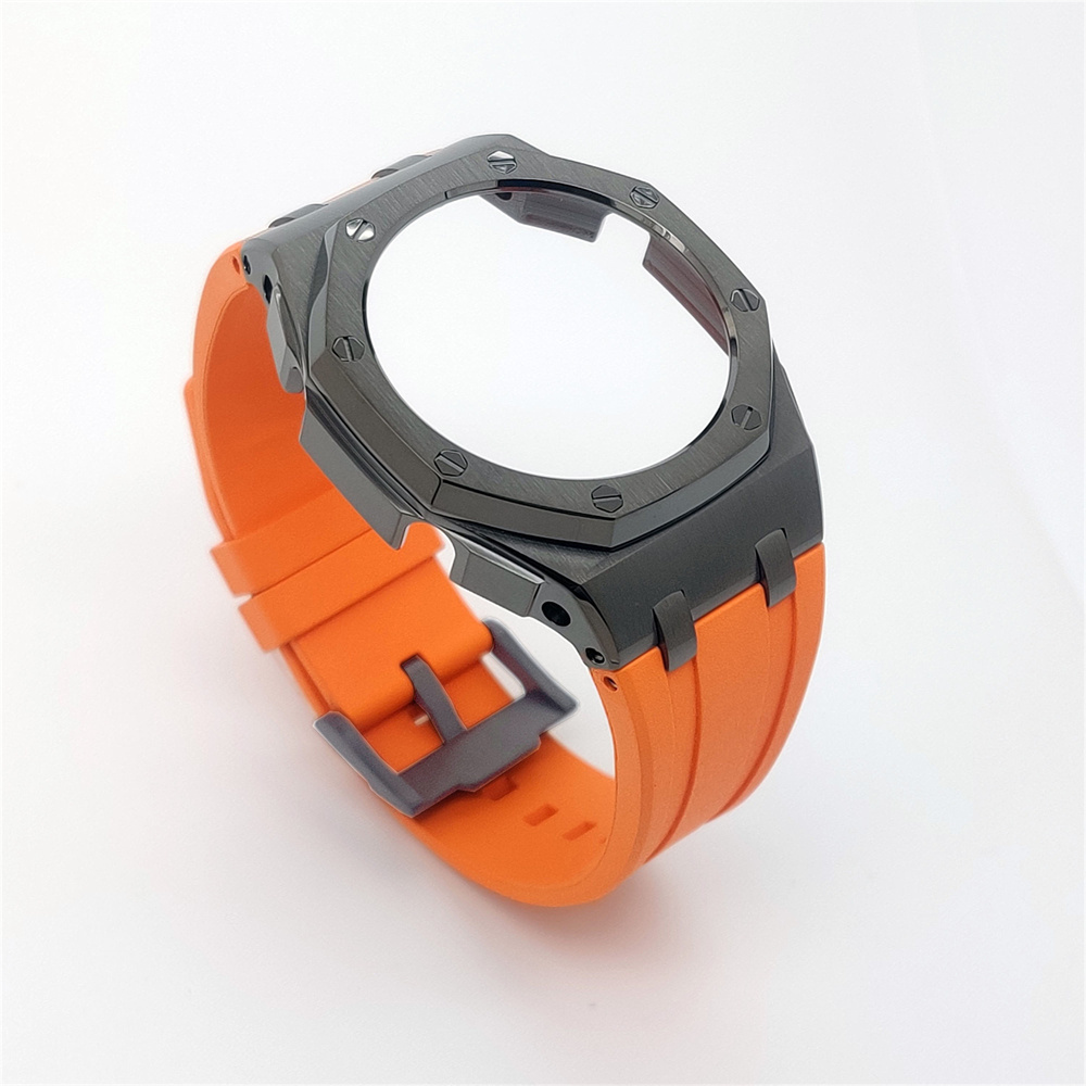 GM2100 Casioak Offshore Curve Style Fluorocarbon Strap Gun Grey