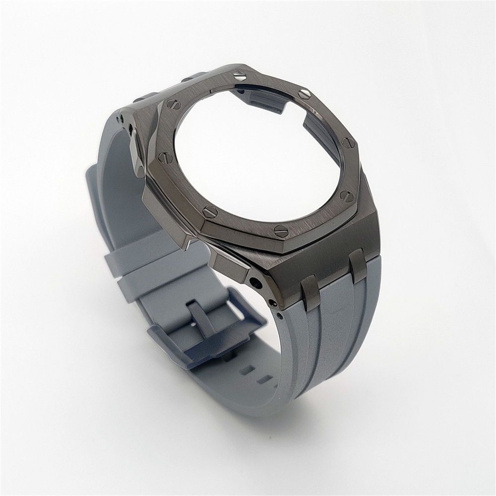 GM2100 Casioak Offshore Curve Style Fluorocarbon Strap Gun Grey