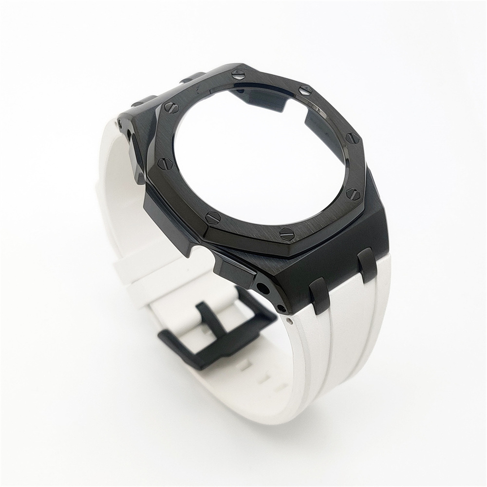 GM2100 Casioak Offshore Curve Style Fluorocarbon Strap Black