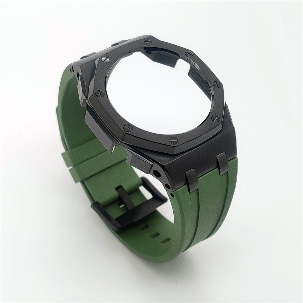 GM2100 Casioak Offshore Curve Style Fluorocarbon Strap Black