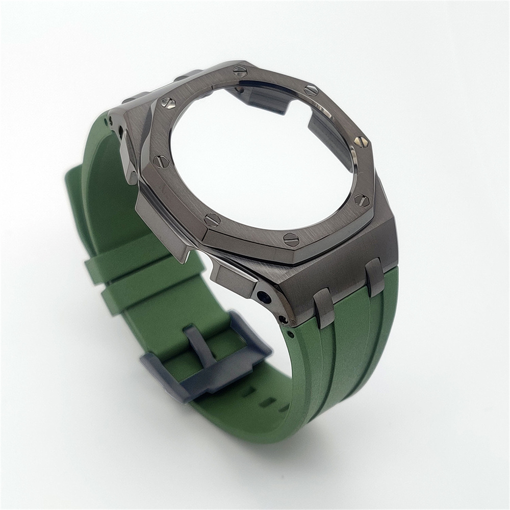 GM2100 Casioak Offshore Curve Style Fluorocarbon Strap Gun Grey