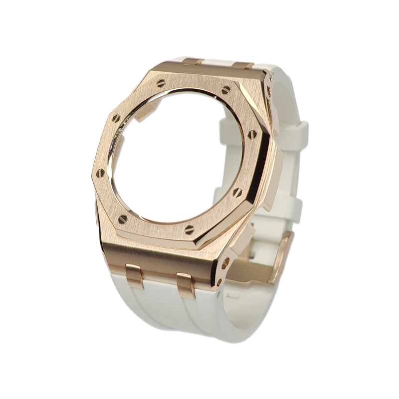 GMAS2100 Casioak MINI Curve Offshore for Thin Wrists Rose gold