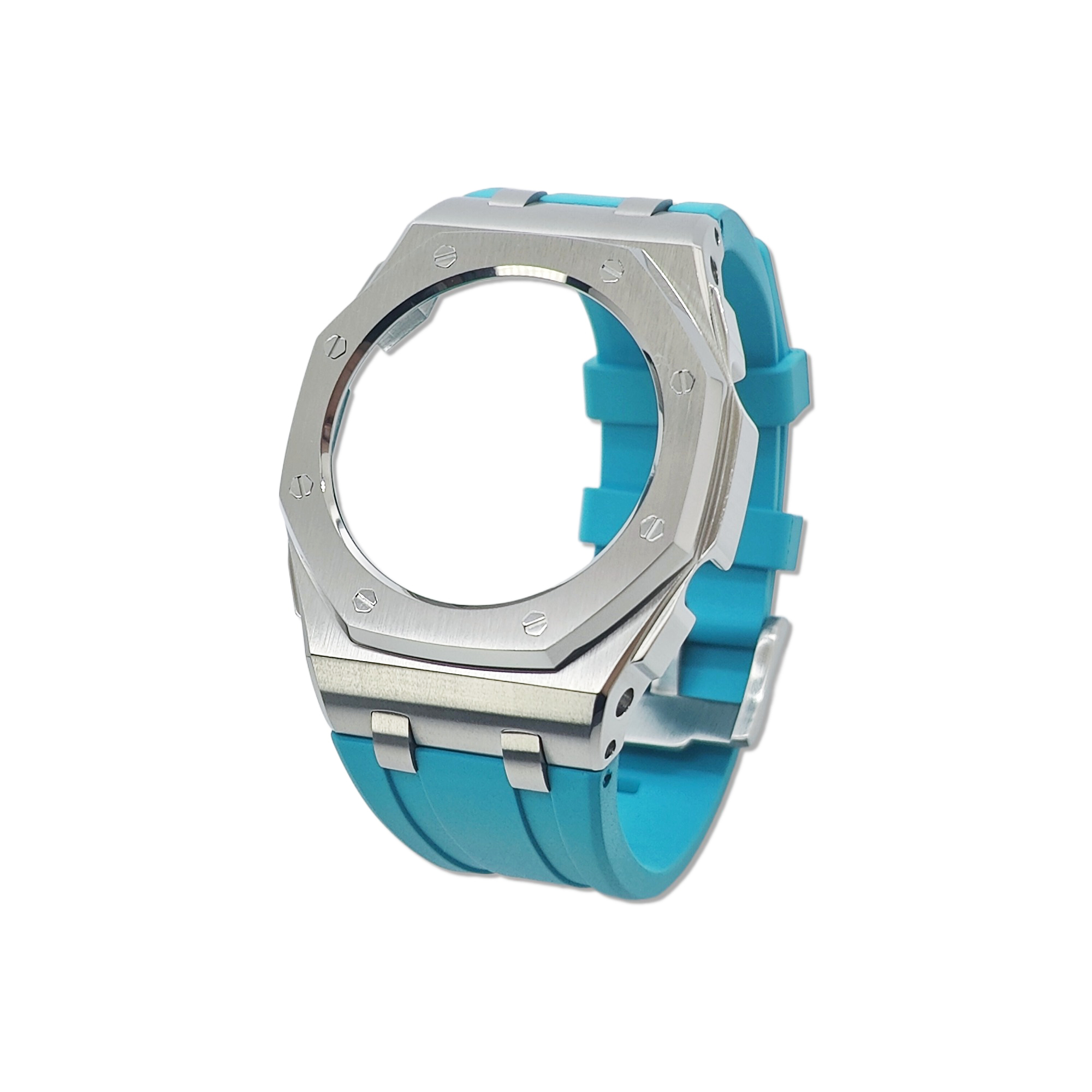 GMAS2100 Casioak MINI Curve Offshore for Thin Wrists Silver