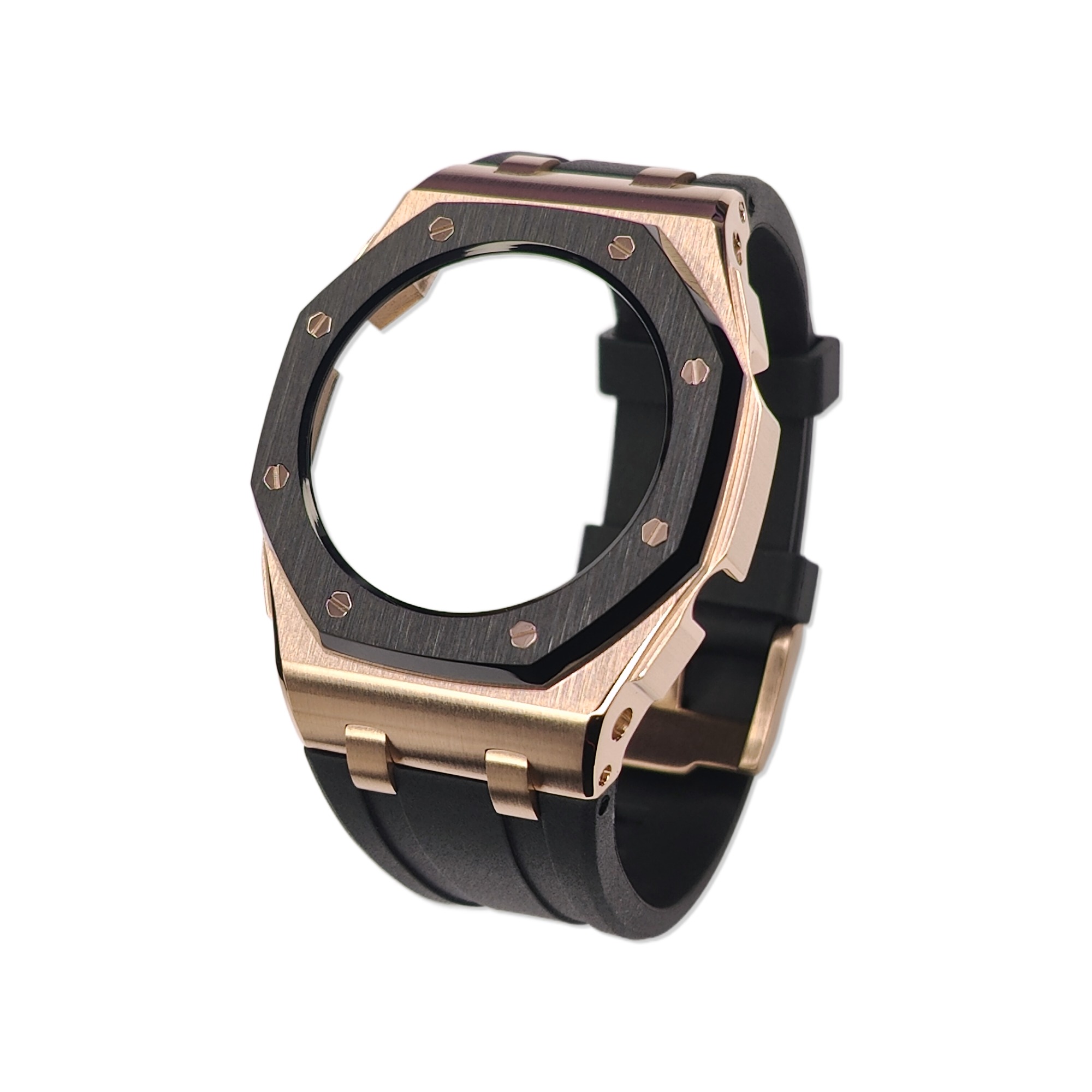 GMAS2100 Casioak MINI Curve Offshore for Thin Wrists Rose gold Black