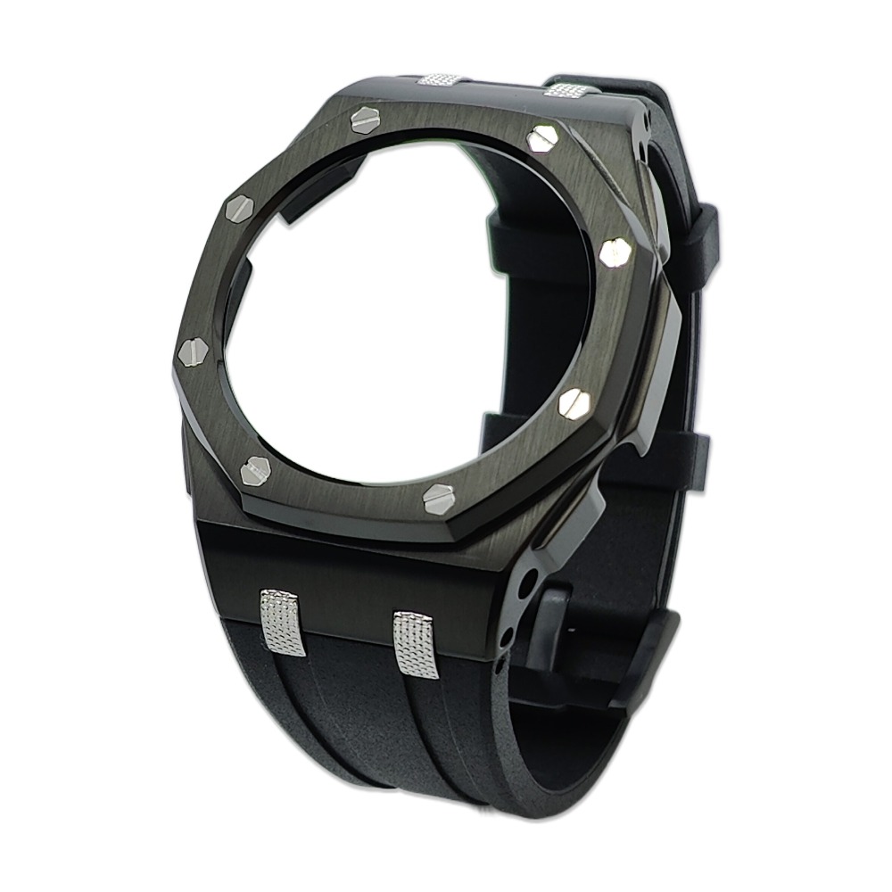 New GA2100 Farm Oak Offshore Knurled Textured Studs 44mm Stainless Steel Shell High Quality Viton Strap